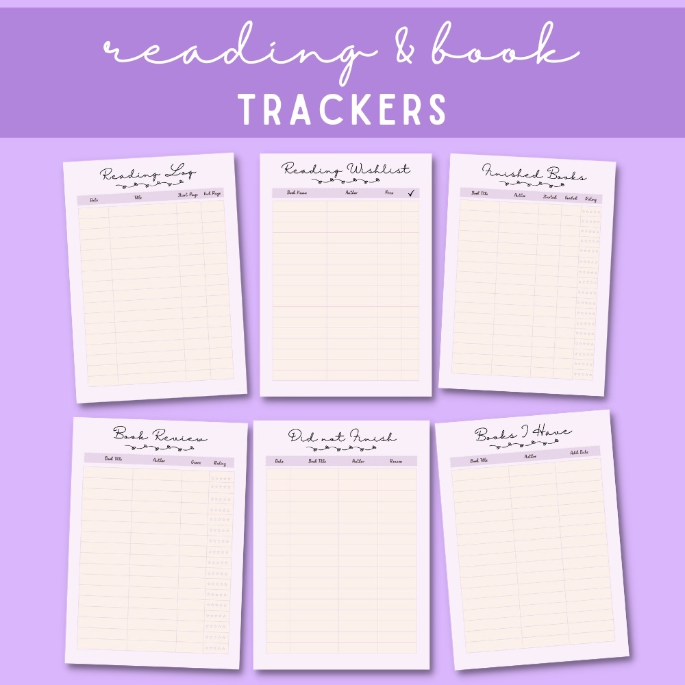 Books & Reading Challenges Planner Sheets - Picture 5 of 7